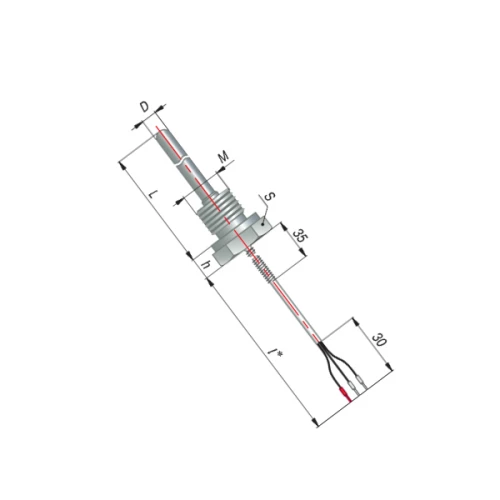 ДТС074-Pt100.В3.400/15м L=400мм d=10мм М20х1,5мм  lкаб=15м УТ000016409